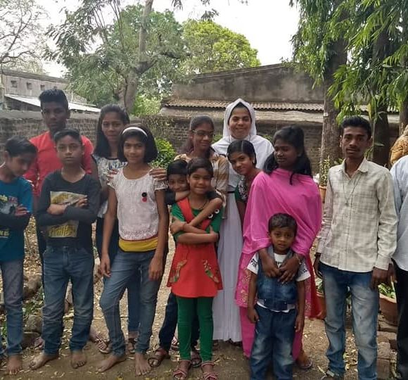 Lepra- und HIV-Zentrum in Maharashtra, Indien