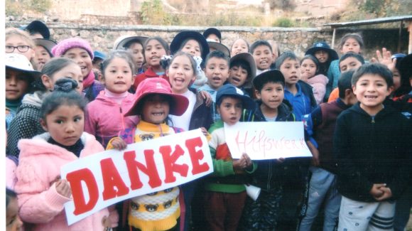 Wir haben einen Dankesbrief aus Peru erhalten