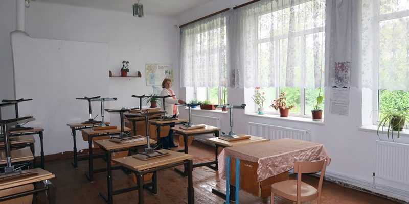Heizung für eine Dorfschule in Moldawien