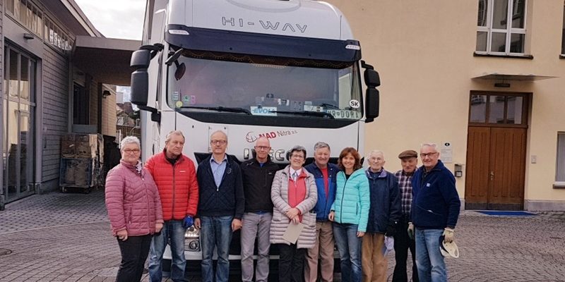 Hilfsgüter an die Gemeinschaft Familie Mariens, Lucenec Slowakei