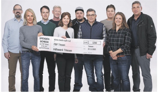 Spende der FBP-Ortsgruppe Triesen