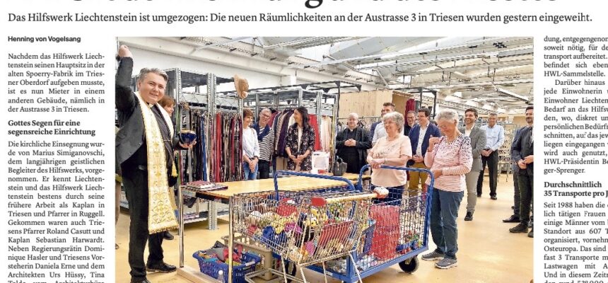 Feierliche Einweihung